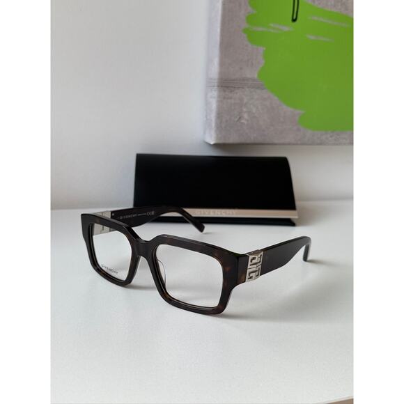 NEW Givenchy GV50049I Brown Havana Square Eyeglasses Frames - Picture 3 of 8